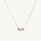 Twin Cylinder Chain Necklace
