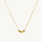 Twin Cylinder Chain Necklace
