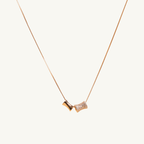 Twin Cylinder Chain Necklace