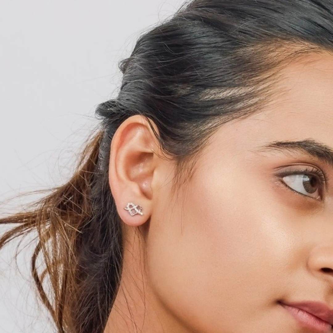Twisted Heart Earring