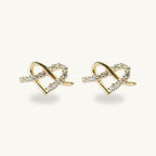 Twisted Heart Earring