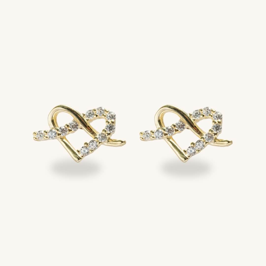 Twisted Heart Earring