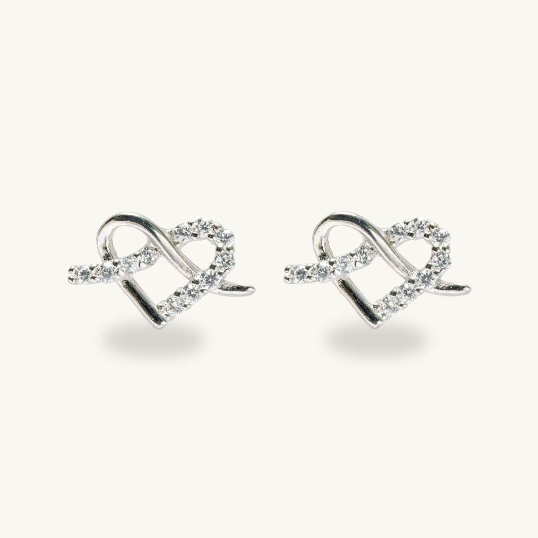 Twisted Heart Earring