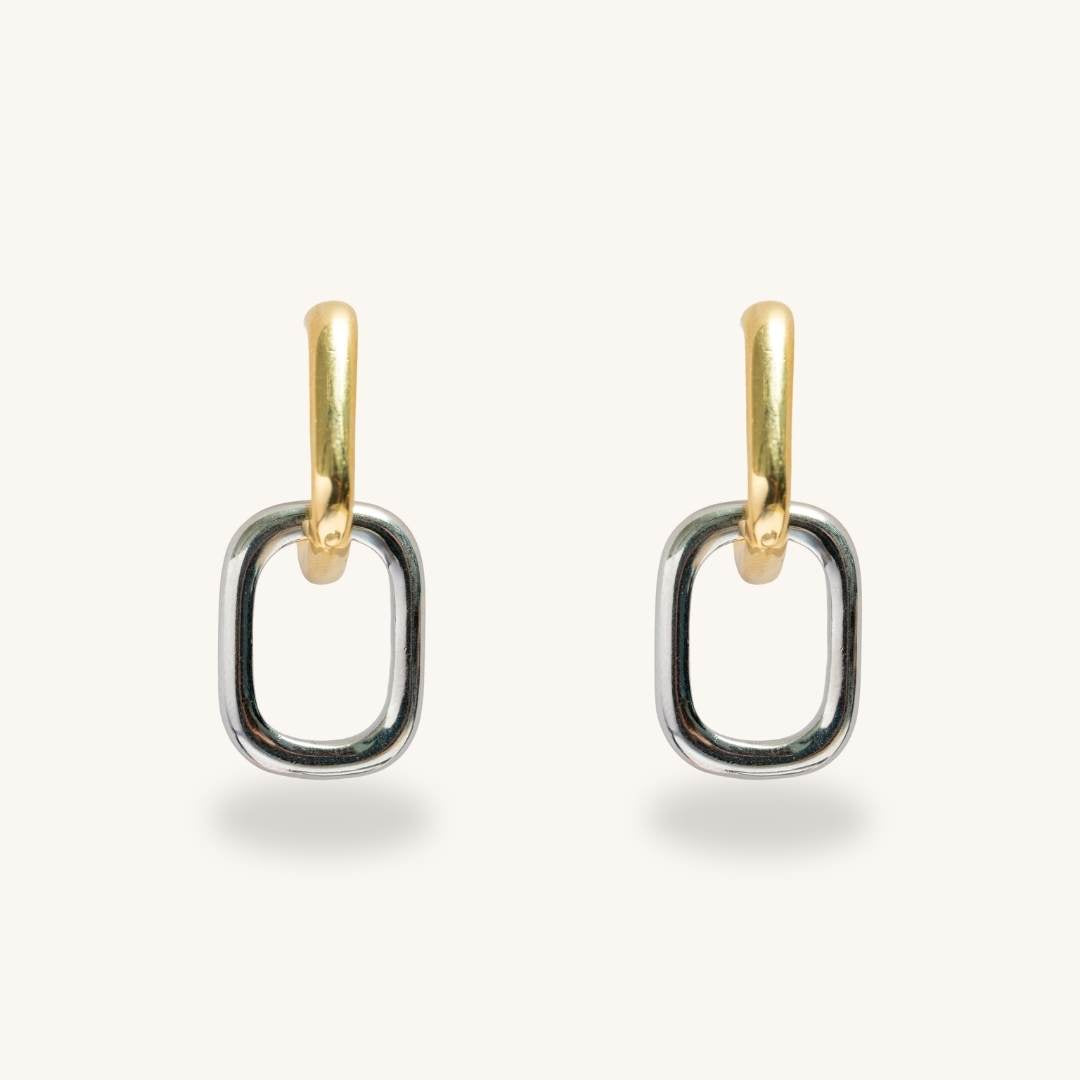 Two Tone Dangler Earring